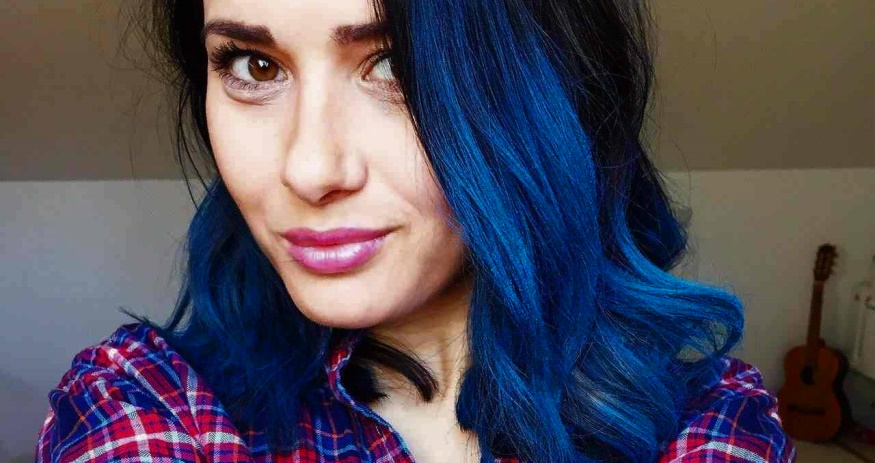 Blue Hair Streaks For Black Hair