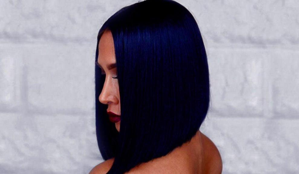 Unique Black Hair with Blue Highlights ~ Massimo Ferraroni